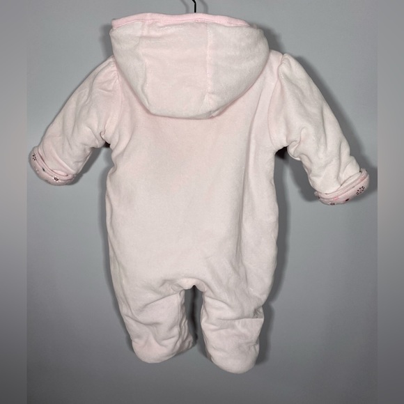 Babaluno Pink Snap Front lightly padded Hooded Bunting size Newborn-3 Months - Picture 8 of 9
